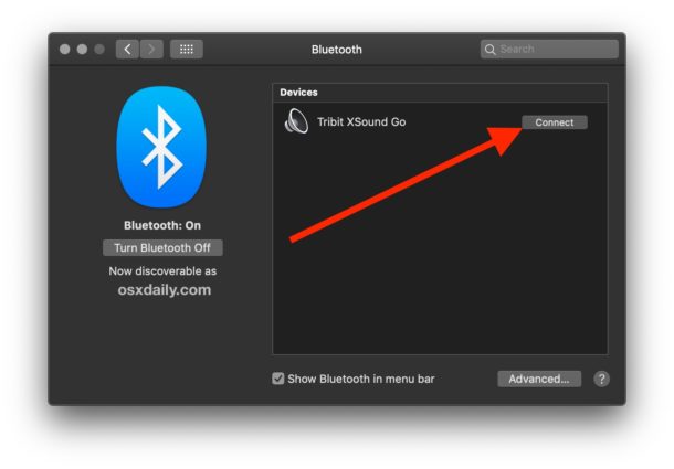 use bluetooth for youtube on mac